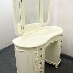 アンティーク調プリンセスドレッサー オードリーリボン ベビーピング張 