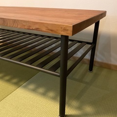 ほぼ新品⭐︎ アイアン 木製 コーヒーテーブル 定価5万