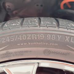 レイズ ベルサス 19インチ8J+35/4本 245/40/R19