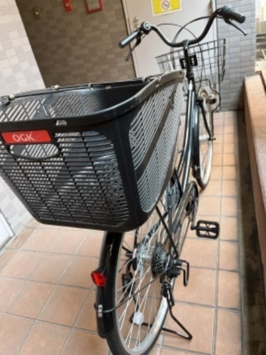 前後カゴ付き自転車（ギア付き）