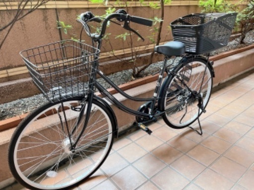 前後カゴ付き自転車（ギア付き）