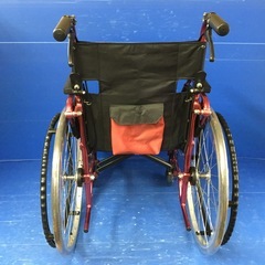 自走式車いす 多機能型 軽量コンパクトタイプ PMS-3R 車椅子 車いす レッド