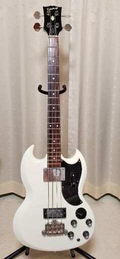 【超美品！】エピフォン！EPIPHONE JAPAN EB-3 SGベース！フジゲン製　ホワイト　2001年製造 ギブソン ヘッド