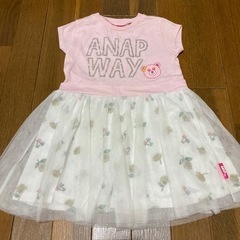 ワンピース　女の子　110 毛玉あり　ANAP way