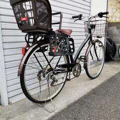 【売約済!!】26インチ 子供乗せ付 LEDオートライトシティーサイクル 防犯登録料込‼︎