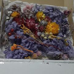 15センチ箱一杯紫系花材料新品
