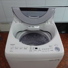 ID 114654 洗濯機 シャープ 8K 2021年製 ES-GV8E
