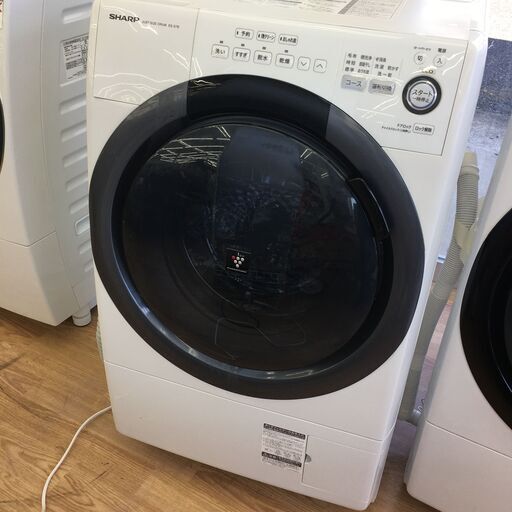 ★180日間長期保証★ シャープ ドラム式洗濯機 ES-S7B-WL 7kg/3.5kg 年式2017年 動作確認／クリーニング済み KJ801