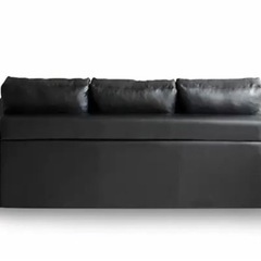 幅206 レザーソファー3人がけ　美品　オットマン付き