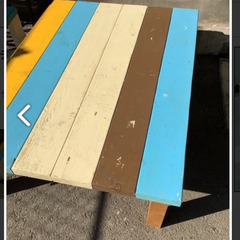 外 木工テーブル DIY 分解可能 ベンチとしても ワークショッ...