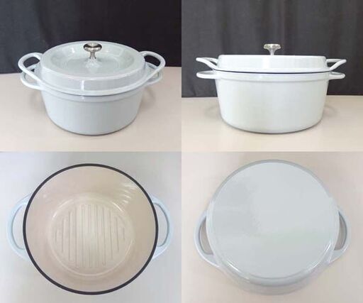 使用感少 バーミキュラ オーブンポットラウンド 22cm ホーロー鍋 レシピブック付き 両手鍋 調理器具 VERMICULAR 札幌市 北区 屯田 使用感少 バーミキュラ オーブンポットラウンド 22cm ホーロー鍋