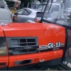 クボタトラクターGL33 エアコンキャビン付き。