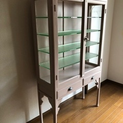 アンティーク ケビント 医療棚 ドクターキャビネット 戸棚 昭和レトロ