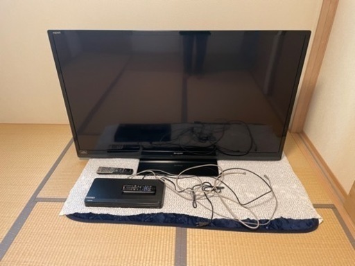 値下げSHARP 60インチTV \u0026HDDレコーダー