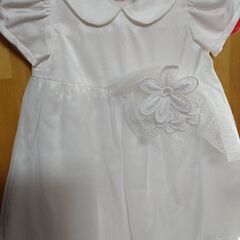 ベビードレス　白ドレス 80
