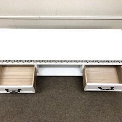 木製TVボード ロータイプボード ホワイトボード テレビ台 オシャレ エレガント ボード 姫系