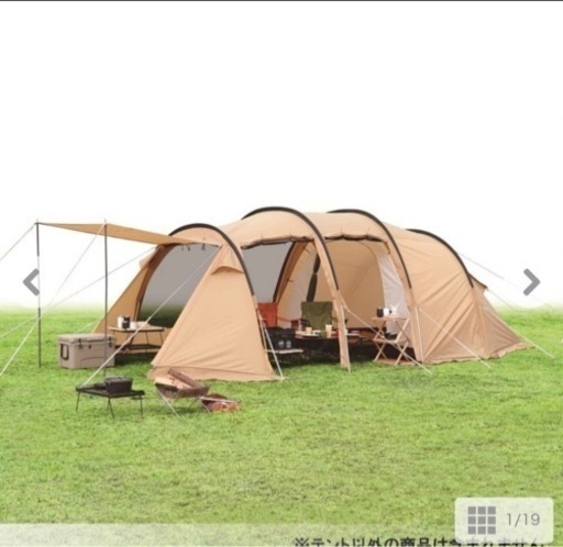 新品　イグニオ 2ルーム型テント IG19410TT キャンプ ドームテント 4人用 : BROWN IGNIO