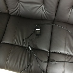 値下げしました！　電動リクライニングソファ　三人掛け