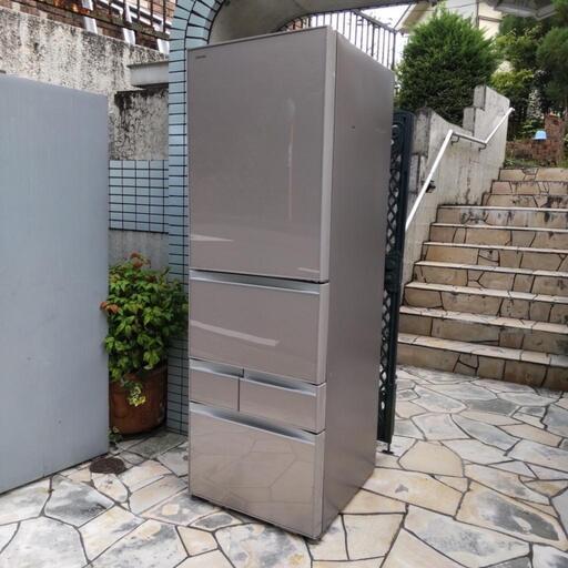 ★東芝★GR-G43GXVE★ベジータ★VEGETA★冷蔵庫★426L★2014年製★5ドア★冷凍冷蔵庫★たっぷり収納★自在ドアポケット★野菜そのまま冷凍★