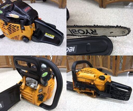 現状品 RYOBI 350mm エンジンチェンソー 混合ガソリン リョービ ESK