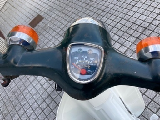 【スーパーカブ50】ピストン新品交換済み　絶好調❗️フロントカバー新品　美品❗️若林自転車　唐崎店　SALE中❗️ スーパーカブ50】ピストン新品交換済み 絶好調❗️フロントカバー新品