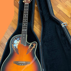 ギター オベーション ハードケース付き エレアコの画像