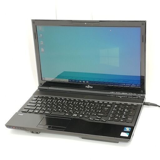 即使用可能 Wi-Fi有 15.6型 ノートパソコン 富士通 AH42/H 中古美品 Pentium 4GB DVDRW 無線 Webカメラ Windows10 Office