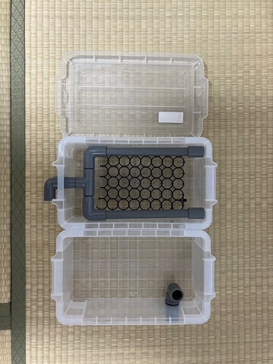 めだかビオトープトロ舟 プラ舟 木枠 濾過装置 なやめだか 北小金のその他の中古あげます 譲ります ジモティーで不用品の処分