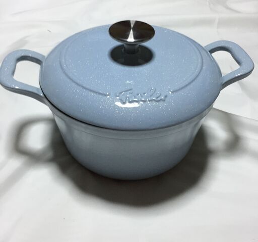 2F-4029 新品 FISSLER　フィスラー　カレンココット　鋳鉄・ホーロー鍋　EMP-C182N001B ベビーブルー 18㎝