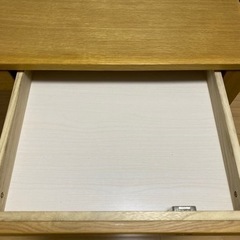 学習机 デスク 天然木 サイドラック ワゴン ライト 付き