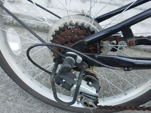 6段ギア&LEDオートライト 折りたたみ自転車 中古自転車 452