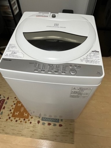 TOSHIBA 全自動洗濯機 5kg 2019年製 AW-5G6