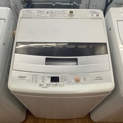 「安心の6ヶ月保証付！！【AQUA(アクア)全自動洗濯機4.5k...