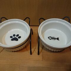 犬、猫用フードボウル セラミック食器