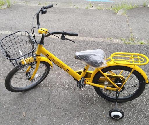 子供用自転車　18インチ　補助輪付　Lepeche   展示品　未使用車