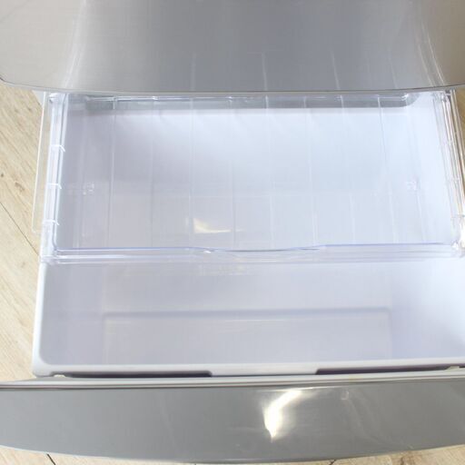 【神奈川pay可】T230)日立 5ドア R-K42F(SH) 401L 2015年製 ハイブライトステンレス 幅60cm 自動製氷 LED照明 野菜室75L ノンフロン冷凍冷蔵庫 HITACHI - 売ります・あげます