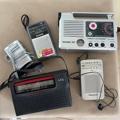 Panasonic Aiwa 他　FM/AMラジオ　まとめ5台