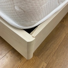 R481 レイコージャパン ダブルベッド、コンセント・宮付、幅140cm