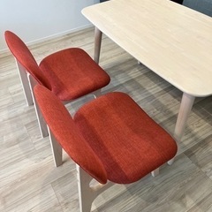 ニトリ　ダイニングテーブル4点セット　4人掛け