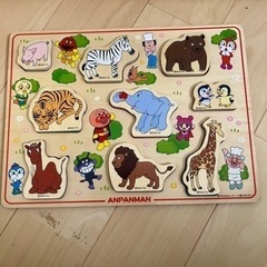 【値下げ】アンパンマン　木製　パズル