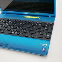 保証付 Wi-Fi有 15.5型 ブルー ノートパソコン SONY VPCEB28FJ 中古美