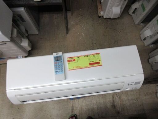 K03464　三菱　 中古エアコン　主に6畳用　冷房能力　2.2KW ／ 暖房能力　2.5KW