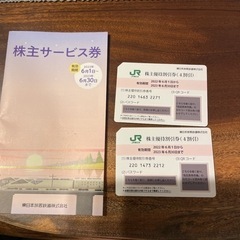 JR東日本株式優待割引券2枚