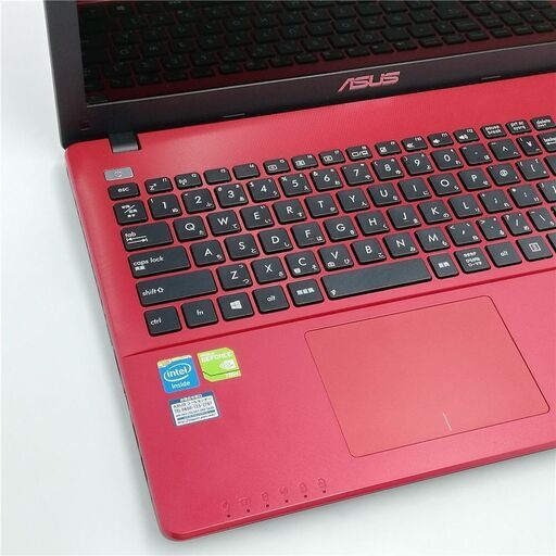 15.6型 レッド ノートパソコン ASUS X550C 美品 Celeron 4GB DVDRW 15.6型 レッド ノートパソコン ASUS X550C 美品 Celeron 4GB DVDRW