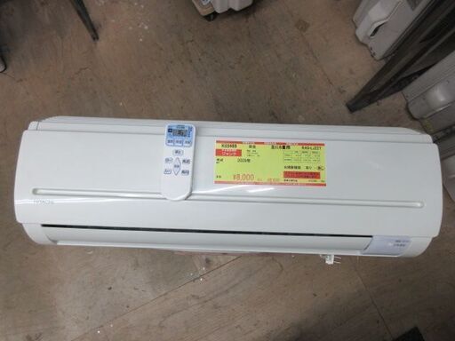 K03469　日立　 中古エアコン　主に6畳用　冷房能力　2.2KW ／ 暖房能力　2.2KW