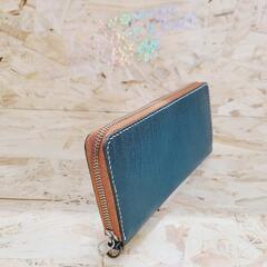 ◇大容量！ラウンドファスナー長財布/ Long Wallet アリゾナ GREEN