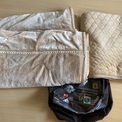 毛布と敷きパッドのセット