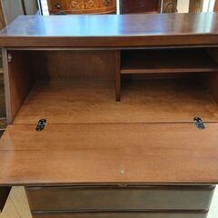 ライティングビューロー デスク チェスト 引出し5杯 民芸 アンティーク  検）ロイズ アンティークス■近隣配送無料 買取帝国 朝霞店 