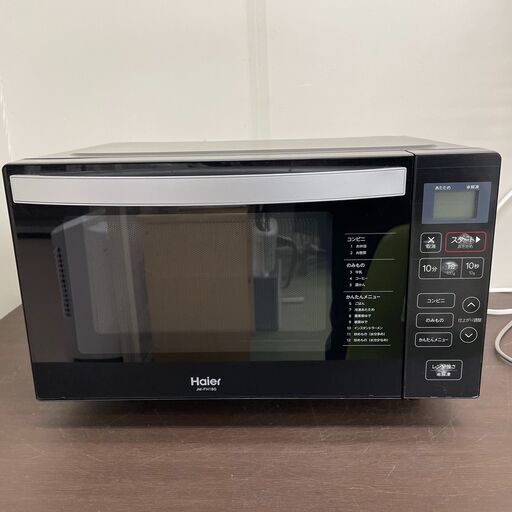 11/1 終 2020年製 Haier 電子レンジ JM-FH18G 50Hz/60Hz ブラック 動作確認済み ハイアール 菊倉NS