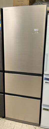 HITACHI/日立 3ドア冷蔵庫 375L 自動製氷機能付き R-V38KV(N) 2020年製 取扱説明書付【ユーズドユーズ名古屋天白店】 J2003